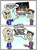 COMIC: Why Ibrahimovic celebrated against Barca