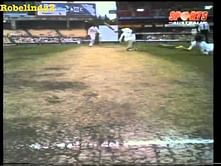 Video: Batsman avoids run-out despite a broken leg after mid-pitch collision