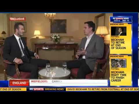 Video: David Beckham's first interview after he announced his retirement