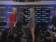 Video: Djokovic dresses up as Sharapova