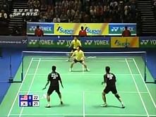 Video: Extreme Badminton men's rally