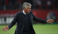 Carlo Ancelotti, coach of PSG looks on during the Ligue 1 match between Paris Saint-Germain FC and Valenciennes FC at the Parc des Princes stadium on May 5, 2013 in Paris, France. (Photo by John Berry/Getty Images)