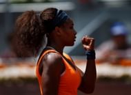 Serena Williams of the US celebrates a point over Anabel Medina Garrigues of Spain on day seven of the Mutua Madrid Open tennis tournament at the Caja Magica on May 10, 2013 in Madrid, Spain. (Photo by Gonzalo Arroyo Moreno/Getty Images)