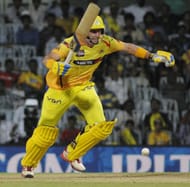 Mr. Reliable: Hussey has been in fine nick in this year's IPL. (IANS Photos)