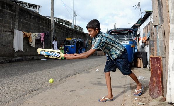 Children Play Cricket In Streets Outside R Premadasa Stadium