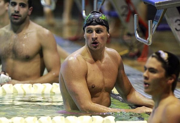 Lochte returns to competitive swimming with a bang