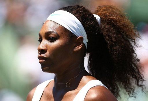 Serena Williams faces Maria Sharapova in the final of the Sony Open, March 30, 2013 in Key Biscayne, Florida