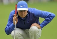 Nick Watney lines up a putt at Quail Hollow Club on May 4, 2013 in Charlotte, North Carolina