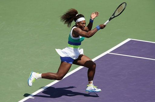Serena Williams at Crandon Park Tennis Center on March 30, 2013 in Key Biscayne, Florida, US