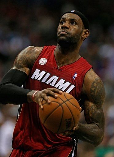 The NBA made it official, announcing  LeBron James, pictured April 28, 2013, was a near-unanimous choice as MVP