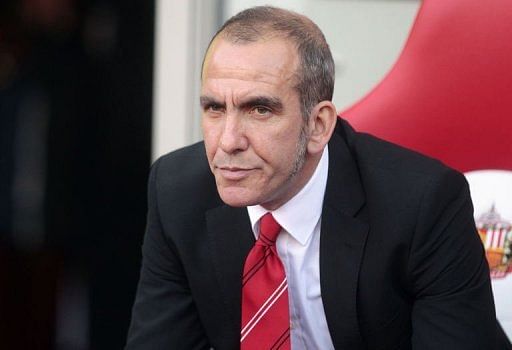 Sunderland&#039;s manager, Paolo Di Canio looks on at the Stadium of Light in Sunderland on May 6, 2013