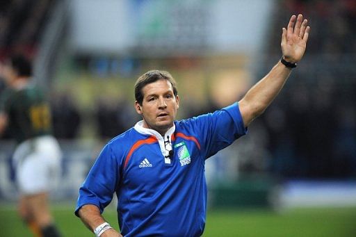 Irish referee Alain Rolland is pictured on October 20, 2007 at the Stade de France in Saint-Denis, north of Paris