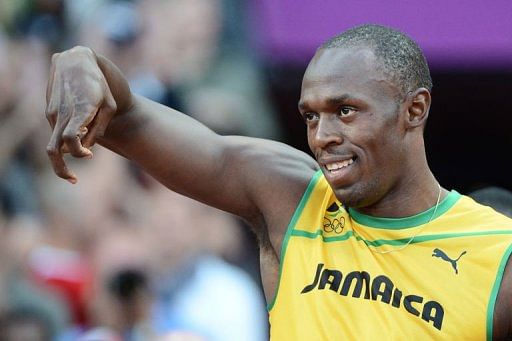 Jamaica&#039;s Usain Bolt is shown during the London 2012 Olympic Games on August 5, 2012