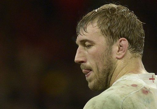 England captain Chris Robshaw after the Six Nations match against Wales in Cardiff, on March 16, 2013