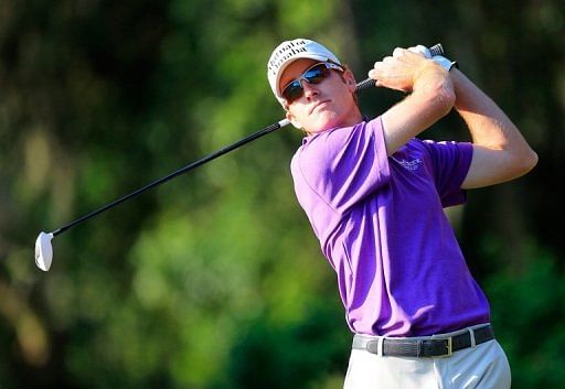 Roberto Castro plays a shot from the 12th tee during round one of the Players Championship in Florida on May 9, 2013