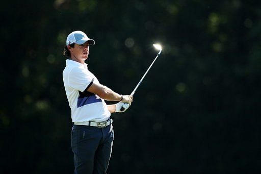 Rory McIlroy plays a shot on the 14th hole during round one of the Players Championship in Florida on May 9, 2013