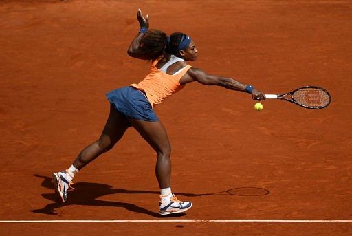 US player Serena Williams at the Magic Box (Caja Magica) sports complex in Madrid on May 10, 2013