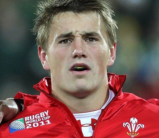Tavis Knoyle before Wales&#039; Rugby World Cup match against South Africa in Wellington, on September 11, 2011