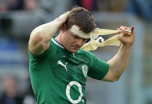 Ireland&acirc;€™s Brian O&#039;Driscoll after the Six Nations match against Italy at the Olympic Stadium in Rome, on March 16, 2013