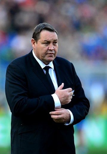 All Blacks coach Steve Hansen is pictured ahead of a rugby union match in Rome on November 17, 2012