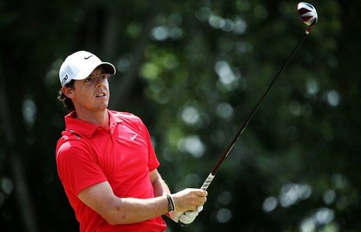 Northern Ireland&#039;s Rory McIlroy plays a shot at the Players Championship in Florida on May 11, 2013