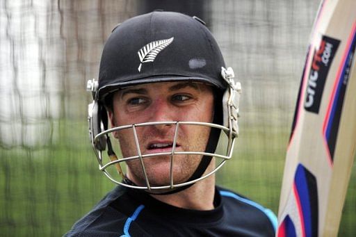 New Zealand captain Brendon McCullum seen at Lord&#039;s Cricket Ground in London on May 15, 2013