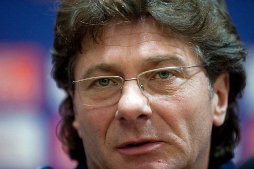 Napoli&#039;s Walter Mazzarri gives a press conference ahead of a Europa League match against Liverpool, on November 3, 2010