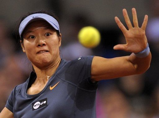 Li Na, seen in action during a WTA match in Stuttgart, Germany, on April 28, 2013