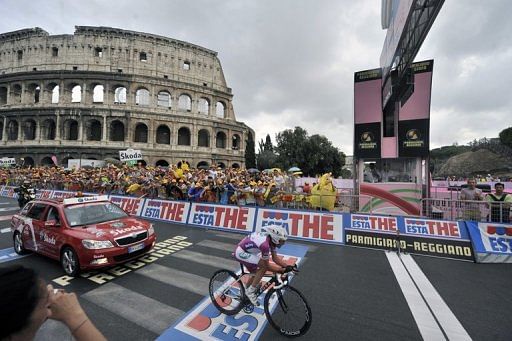 Italian Danilo Di Luca during the 92nd Giro of Italy on May 31, 2009 in Rome