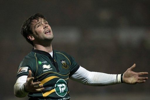 Northampton Saints&#039; full-back Ben Foden, pictured during a rugby union match in Northampton, on January 11, 2013