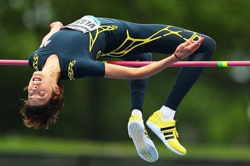 Blanka Vlasic of Croatia competes in the high jump at Icahn Stadium on Randall&#039;s Island on May 25, 2013 in New York City