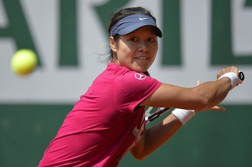 Li Na, pictured during a training session in Paris, on May 25,  2013