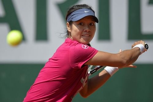 Li Na, pictured during a training session in Paris, on May 25,  2013