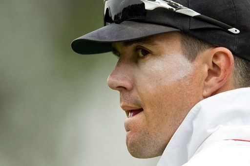 England&#039;s Kevin Pietersen in action during the first Test against New Zealand in Dunedin, on March 8, 2013