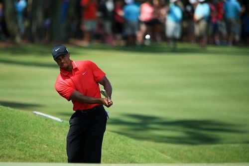 Tiger Woods is pictured during the final round of The Players Championship in Florida on May 12, 2013