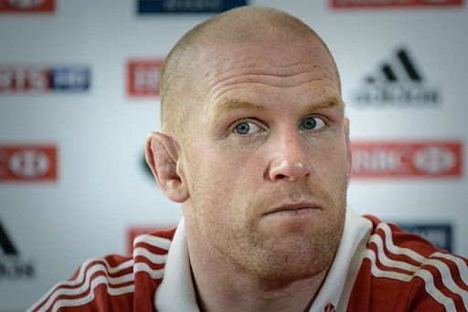 Ireland lock Paul O&#039;Connell attends a press conference in Hong Kong on May 30, 2013