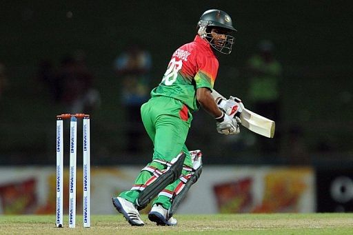 Bangladesh cricketer Mohammad Ashraful, seen at Sri Lanka&#039;s Pallekele International Cricket Stadium, on March 28, 2013