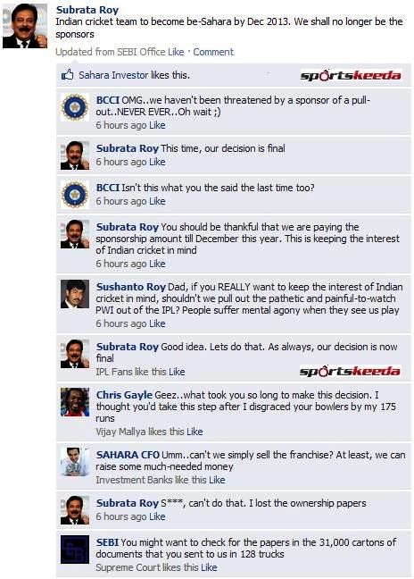 FB Wall: The real story behind Sahara's pull out of PWI from IPL