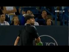 Video: Roddick argues over penalty