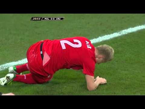 Video: Polish defender's (brilliant) own goal against Uruguay
