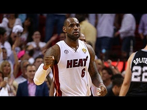 Video: LeBron's BIG plays after losing his headband