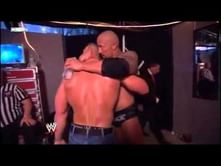 Video: The Rock embraces John Cena backstage