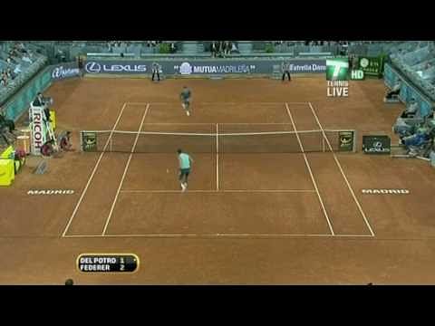 Video: Roger Federer vs Juan Martin Del Potro - Drop shot mania