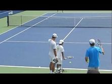 Video: Novak Djokovic asks his fan to serve