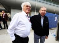 F1 supremo Bernie Ecclestone (L) talks with F.I.A. President Jean Todt have lots to answer for. (Getty Images)