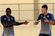 The Boy Pharaoh:Mario Balotelli and Stephan El Shaarawy (R) during an Italy training session at Estadio Joao Havelange on June 10, 2013 in Rio de Janeiro, Brazil. (Photo by Claudio Villa/Getty Images)