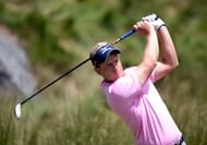 Luke Donald of England hits his tee shot on the 18th hole during Round Two of the 113th U.S. Open at Merion Golf Club on June 14, 2013 in Ardmore, Pennsylvania. (Photo by Ross Kinnaird/Getty Images)