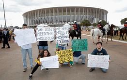 Brazil protests will calm down, Blatter hopes