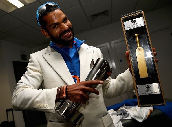 Shikhar Dhawan came away with the Golden Bat in the 2013 Champions Trophy