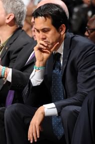 Miami Heat Head Coach, Erik Spoelstra, sits on the bench during Game Three of the 2013 NBA Finals against the San Antonio Spurs on June 11, 2013 at the AT&T Center in San Antonio, Texas. (Getty Images)